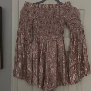 Alice McCall Pink and Gold Romper